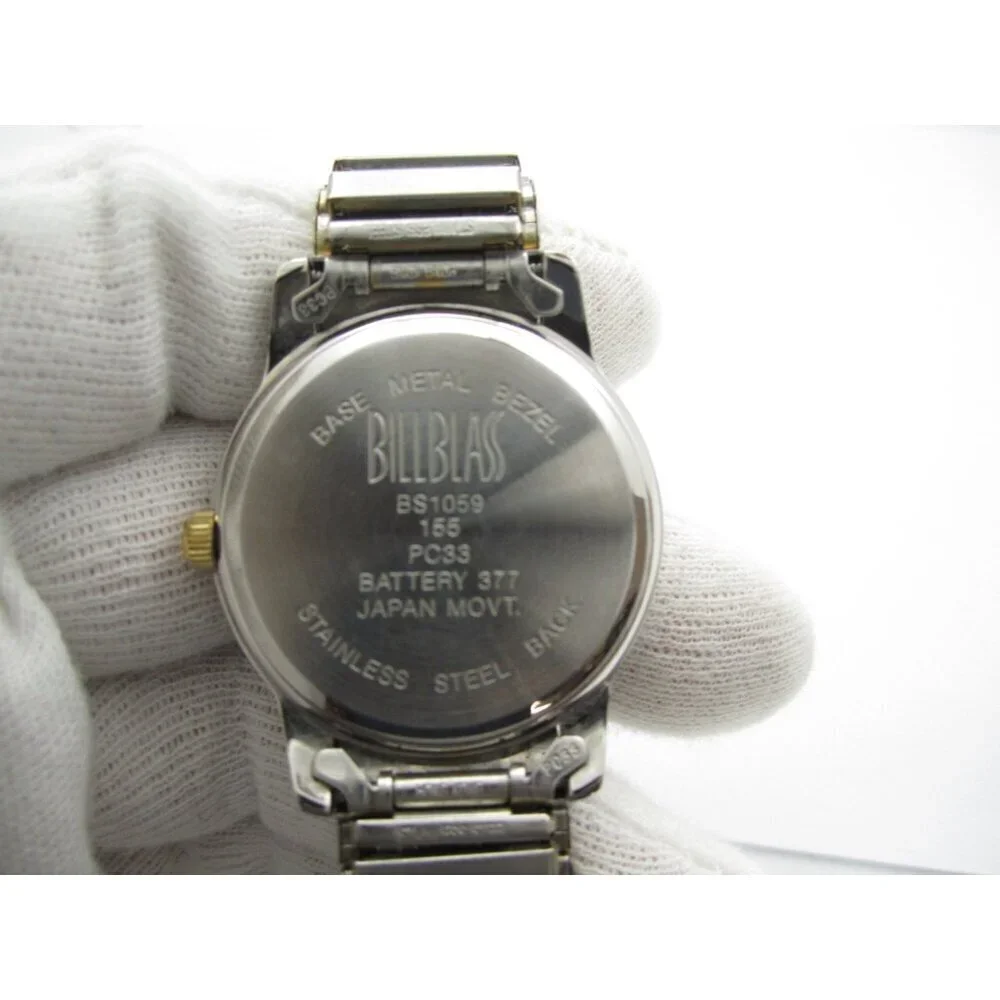 Men Bill Blass Quartz WR Analog 35mm Round Watch (H858) 